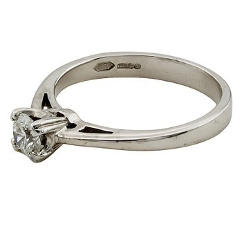 Platinum Diamond 0.33ct Ring size M